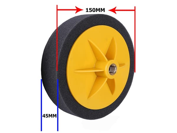 3-Pack - Polersvamp för Skruvdragare - 150mm