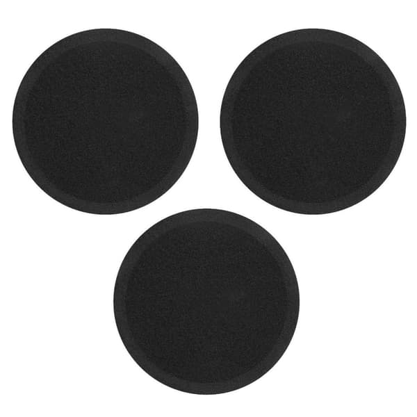 VONROC Poleringssvamp – 125mm – 3st – svart