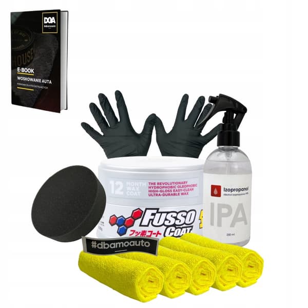 Sæt Soft99 Fusso Coat 12 måneder Lys Farve Voks 200g