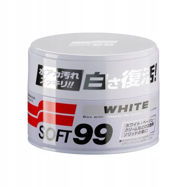 Soft99 White Soft Wax vax för ljusa lacker Bilvax