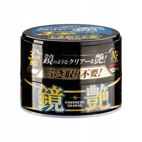 Soft99 Mirror Shine Wax Dark för mörka lacker 200g + Rain Drop Bazooka