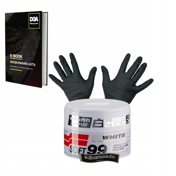 Soft99 AUTOVAAHTO ISO 350g VALEILLE VÄREILLE + LATEKSIA KÄSINEET