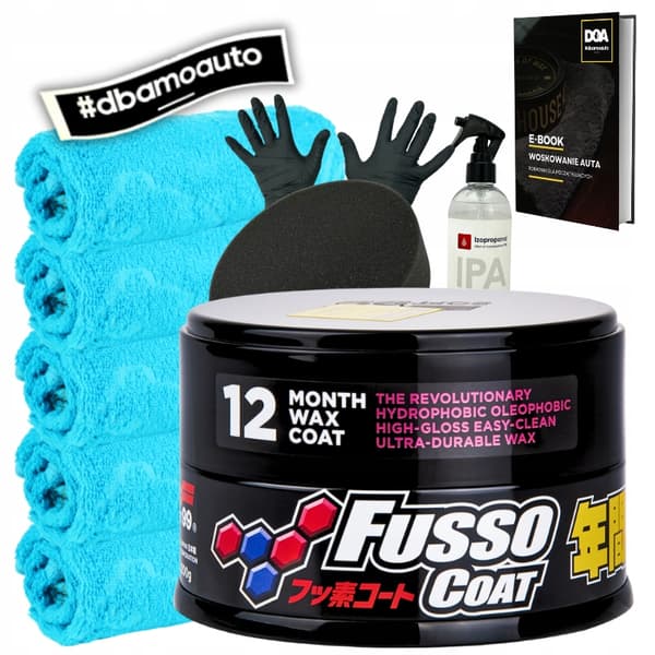 Soft99 Fusso Coat 12 Months Wax Dark Hårt bilvax STOR PAKET