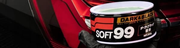 Bilvaxkit för att vaxa bilen Soft99 Dark & Black Wax