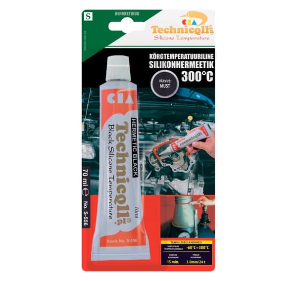 Silikonfogmassa svart 70ml
