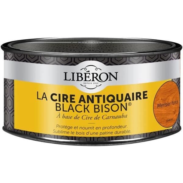 Svart bison antik vaxpasta - mörka körsbär - 500 mL