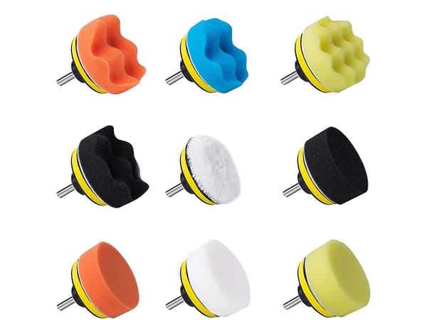 Set med polersvampar för borr 80mm