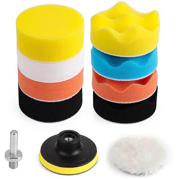 Set med polersvampar för borr 80mm