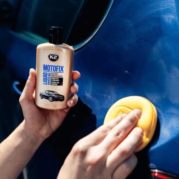 K2 PRO poleringsmjölk med syntetiskt vax - flaska 250 ml - bilrengöring - detailing