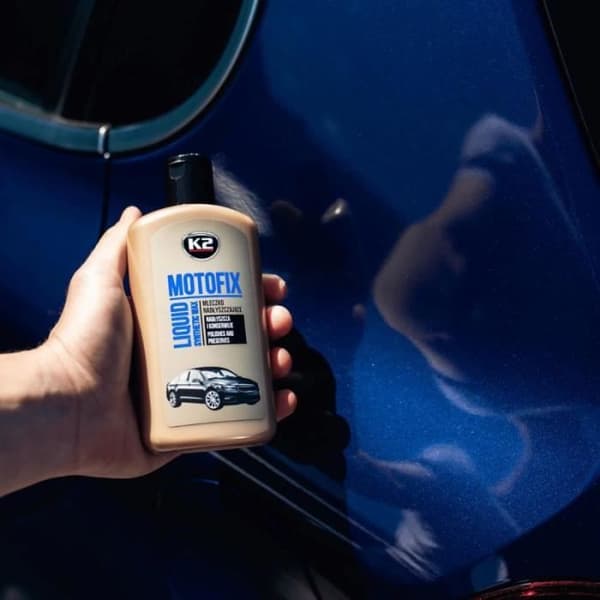 K2 PRO poleringsmjölk med syntetiskt vax - flaska 250 ml - bilrengöring - detailing