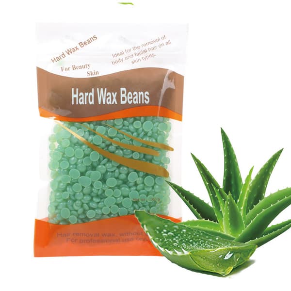 Hård hårfjerningsvoks Grøn "Fresh Aloe" 100g