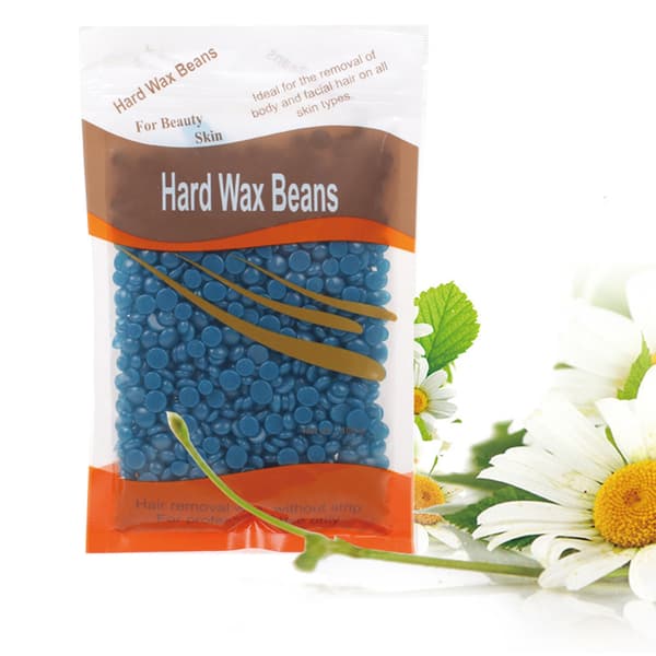 Blå hård hårfjerningsvoks "Daisy in the field" 100g
