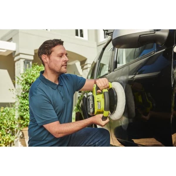 18V polermaskin - RYOBI - RBP18250-0 - 1 500–3 500 osc/min - 250 mm pad - 5 hastigheter - Levereras med 2 250 mm polerlock