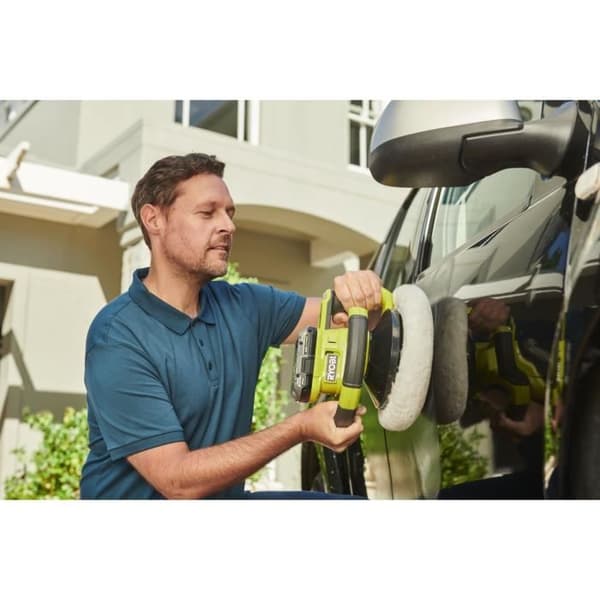 18V polermaskin - RYOBI - RBP18250-0 - 1 500–3 500 osc/min - 250 mm pad - 5 hastigheter - Levereras med 2 250 mm polerlock