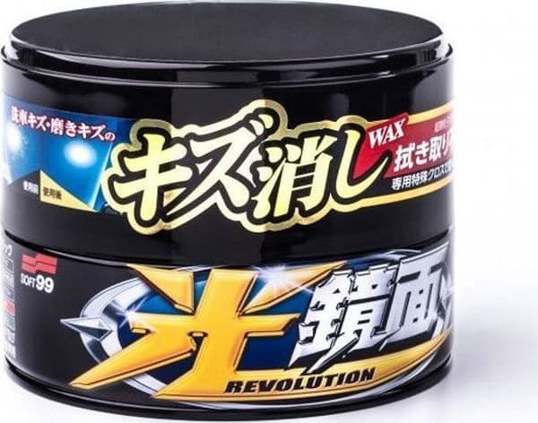 Soft99 - 5760-uniw - Ny Scratch Clear Wax Mörk rengörings- och glansvax för mörka lack 200g universell