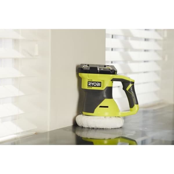 18V polermaskin - RYOBI - RBP18150-0 - 3 000–4 500 osc/min - 2 hastigheter - 150 mm pad - Levereras med 2 st 150 mm polerlock