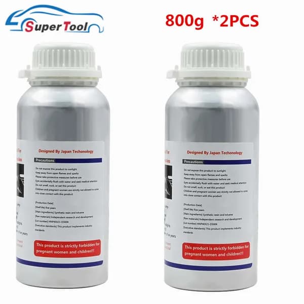 Auton ruosteenpoistoaine, 800ML ajovalojen kemiallinen kiillotussarja, kuorma-auton korjausneste, 2 kpl 800g