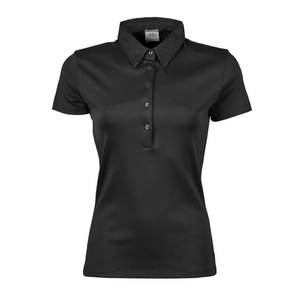 Tee Jays Pima kortærmet poloshirt i bomuld med korte ærmer til kvinder/damer