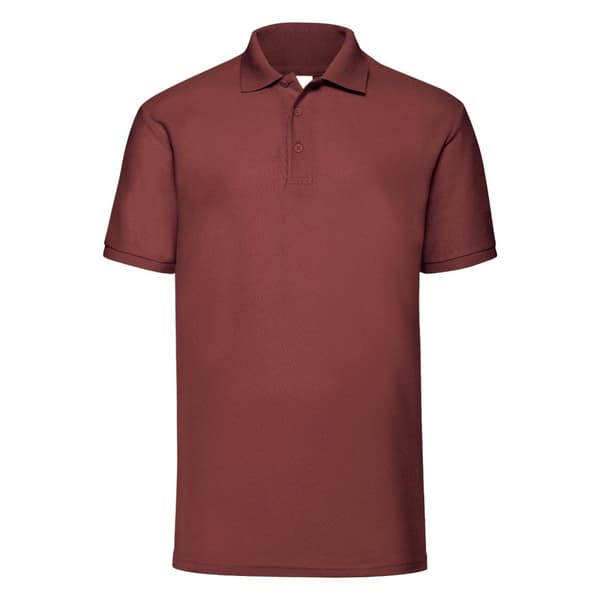 Jerzees Colours Mens Ultimate Cotton Short Sleeve Polo Shirt Burgundy XS