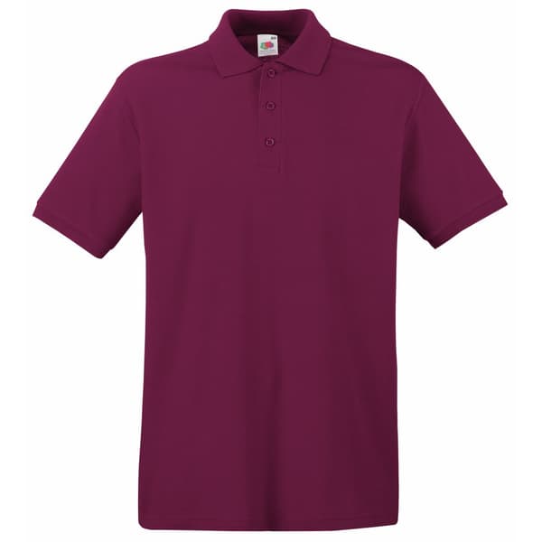Fruit Of The Loom Premium Mens Short Sleeve Polo Shirt