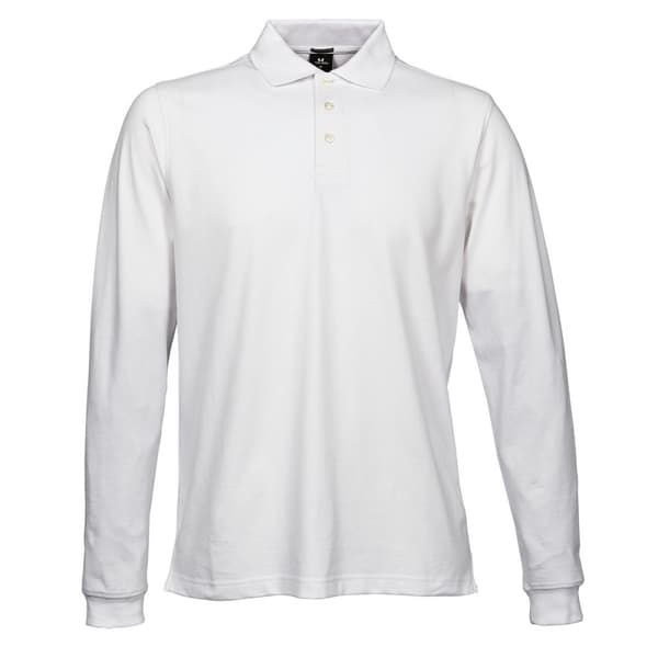 Tee Jays Polo shirt med langærmet stretch i luksuskvalitet til mænd