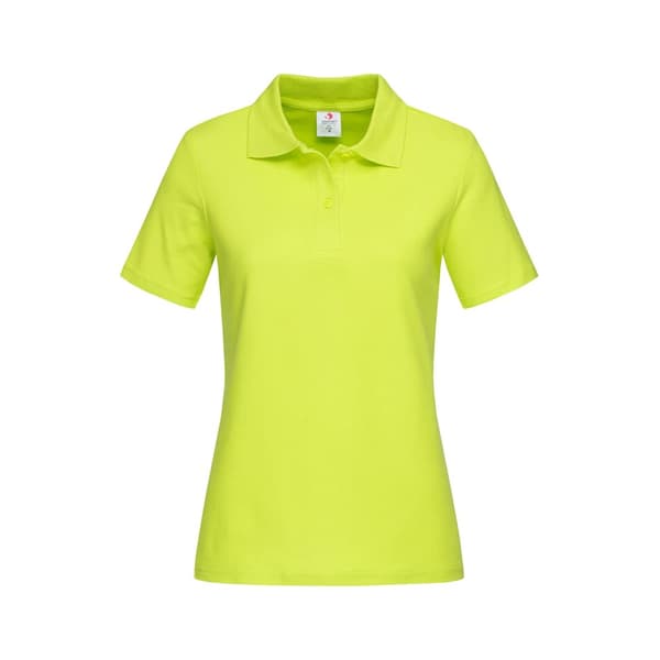 Stedman Womens/Ladies Cotton Polo Bright Lime S
