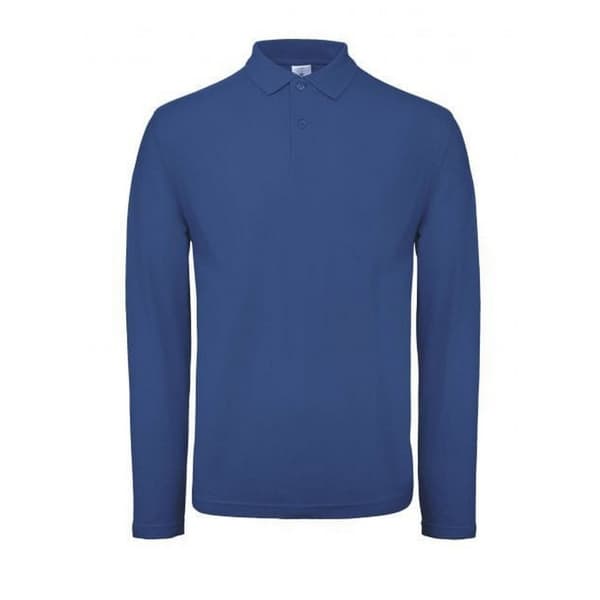 B&C ID.001 Mens Long Sleeve Polo