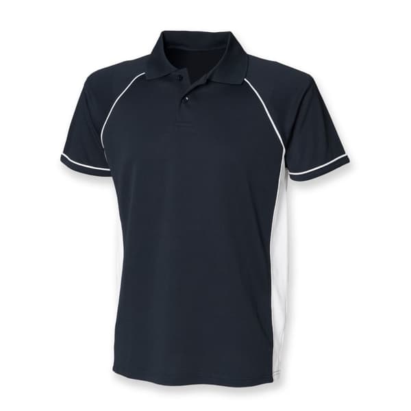 Finden & Hales Panel Performance Sports Polo T-shirt til mænd