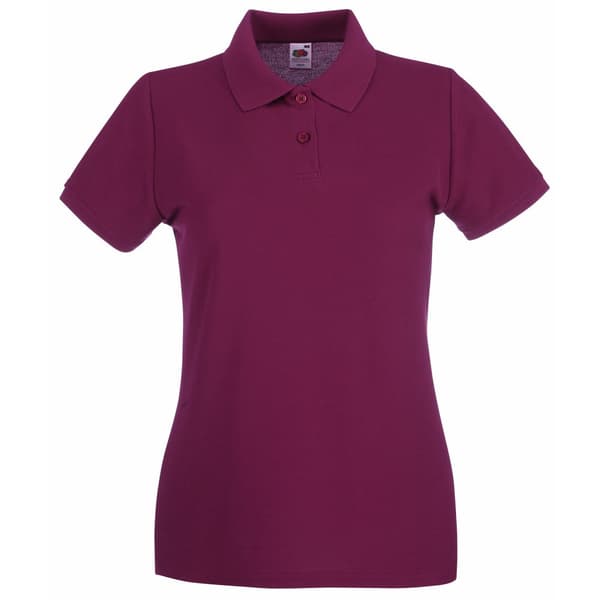 Fruit of the Loom Kortärmad polotröja, Premium Fitted, dam/dam