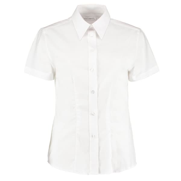 Kustom Kit Ladies Workwear Oxford Short Sleeve Shirt