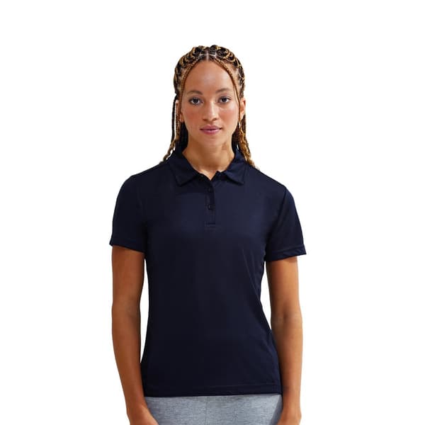Tri Dri poloshirt med paneler med korte ærmer til kvinder/damer