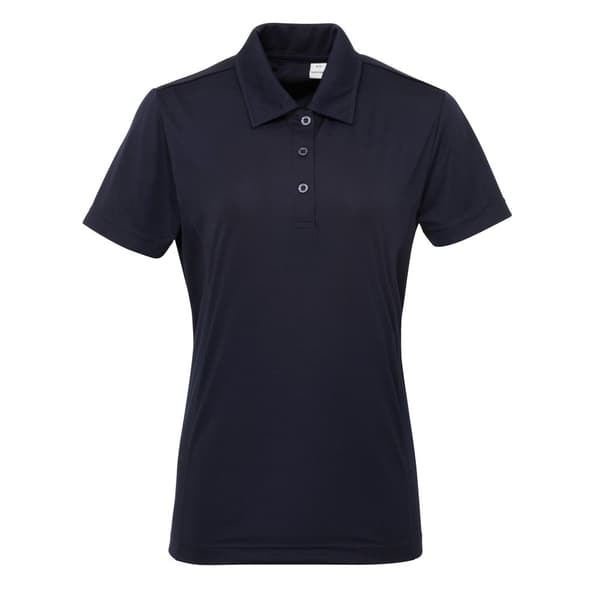 Tri Dri poloshirt med paneler med korte ærmer til kvinder/damer