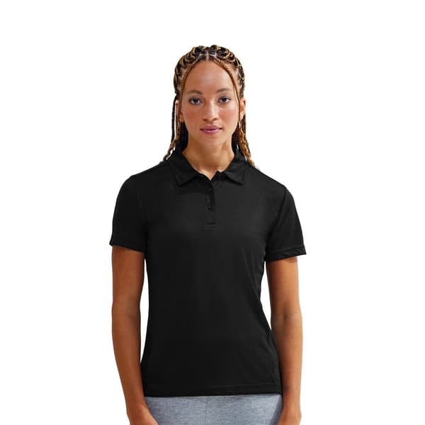 Tri Dri poloshirt med paneler med korte ærmer til kvinder/damer