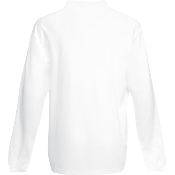 Fruit of the Loom Polo shirt med lång ärm för män Premium