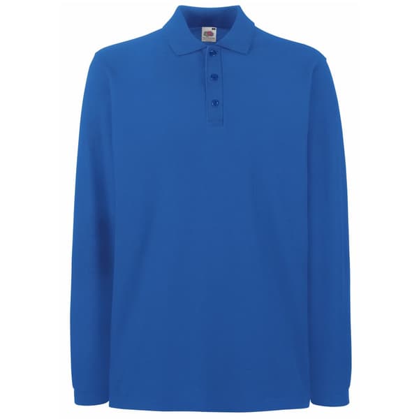 Fruit of the Loom Premium langærmet poloshirt med lange ærmer til mænd
