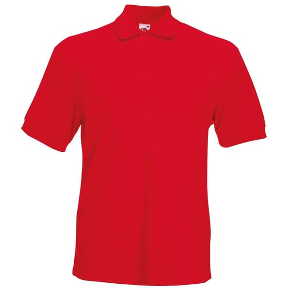 Fruit of the Loom Herre 65/35 Heavyweight Pique kortærmet poloshirt med korte ærmer