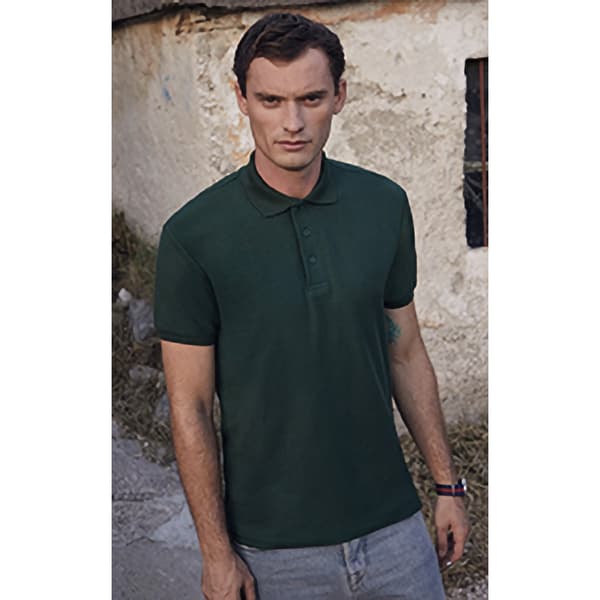 Fruit of the Loom Herre 65/35 Heavyweight Pique kortærmet poloshirt med korte ærmer