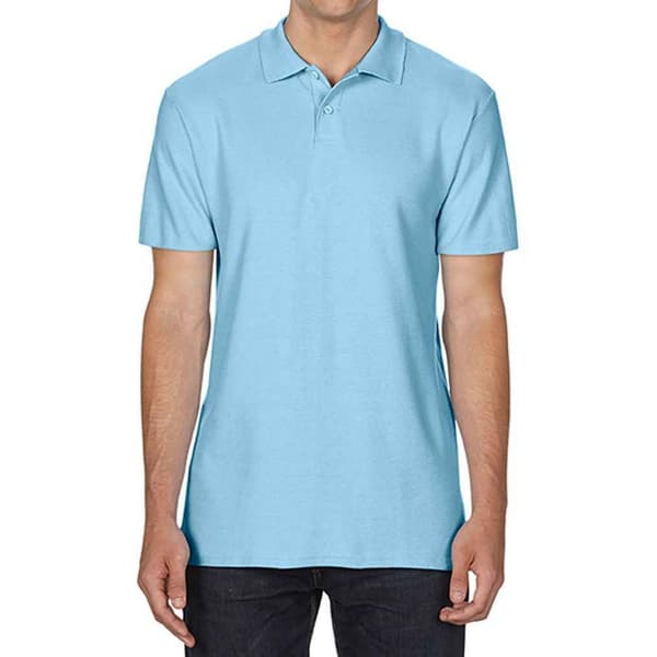 Gildan Mens SoftStyle Double Pique Polo Shirt