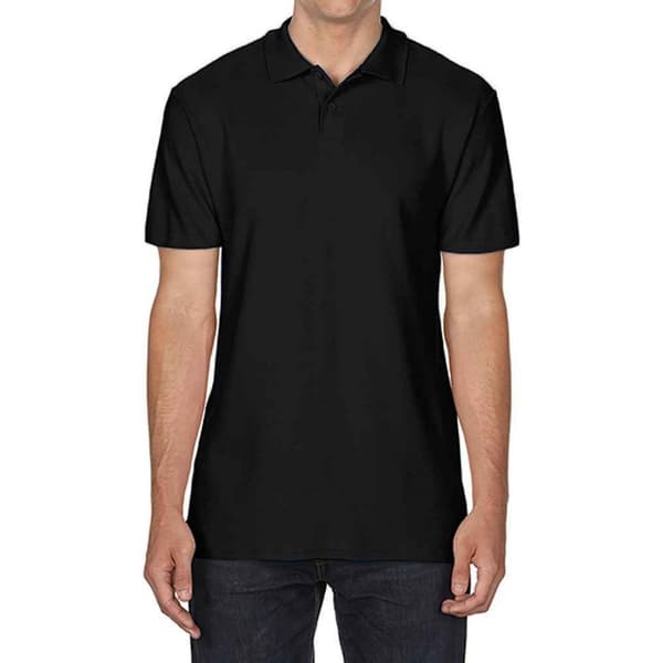 Gildan Mens SoftStyle Double Pique Polo Shirt