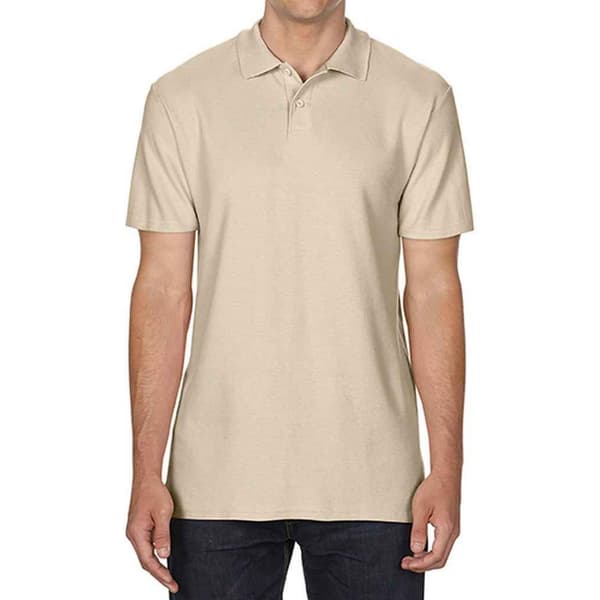 Gildan Mens SoftStyle Double Pique Polo Shirt