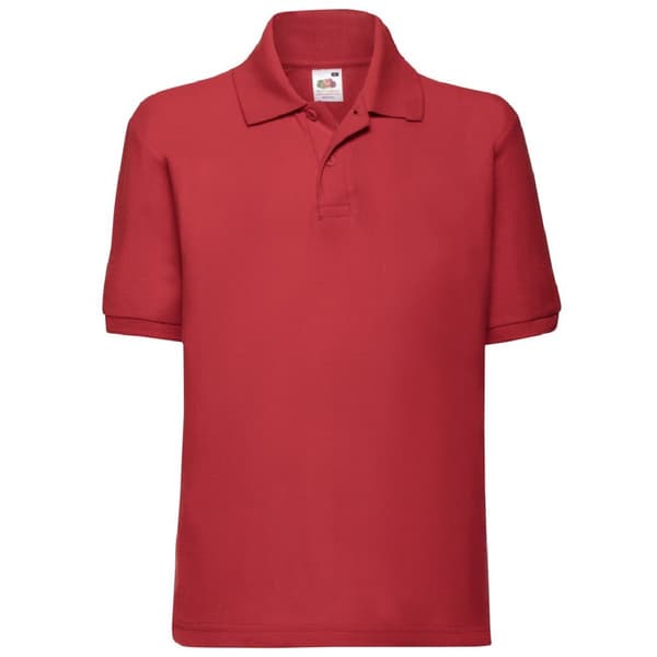 Fruit of the Loom Unisex 65/35 Pique Polo Shirt til børn/børn (pakke med 2)