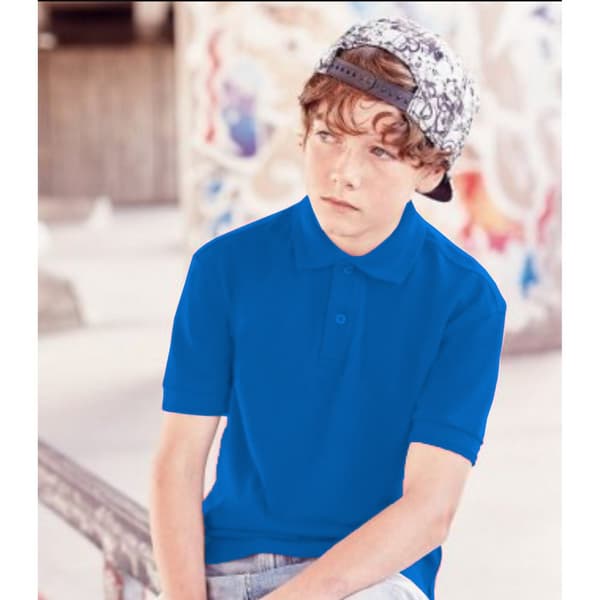 Fruit of the Loom Unisex 65/35 Pique Polo Shirt til børn/børn (pakke med 2)