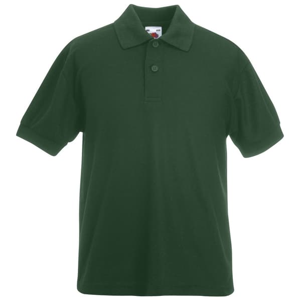 Fruit of the Loom Unisex 65/35 Pique Polo Shirt til børn/børn (pakke med 2)
