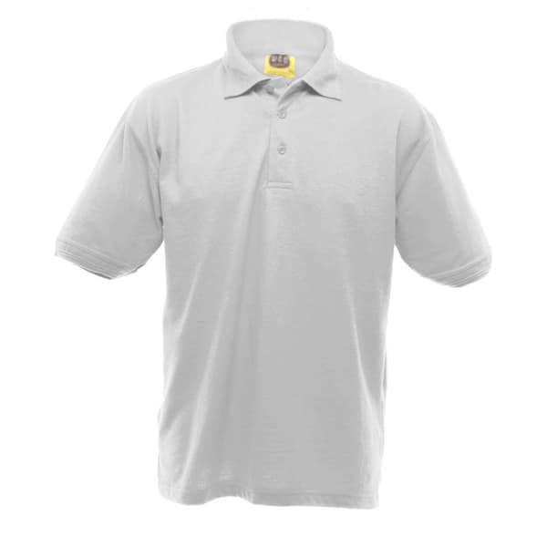 UCC 50/50 Mens Heavyweight Plain Pique Short Sleeve Polo Shirt