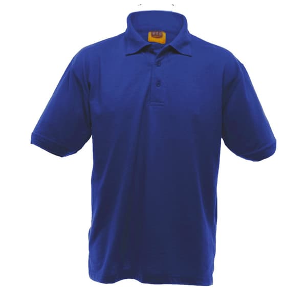 UCC 50/50 Mens Heavyweight Plain Pique Short Sleeve Polo Shirt