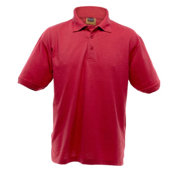 UCC 50/50 Heavyweight Plain Pique kortärmad polotröja för herrar