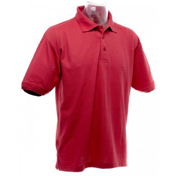 UCC 50/50 Mens Heavyweight Plain Pique Short Sleeve Polo Shirt