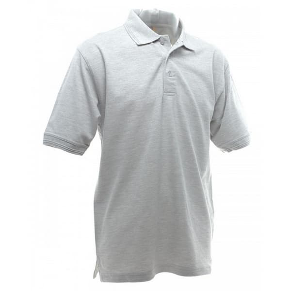 UCC 50/50 Mens Heavyweight Plain Pique Short Sleeve Polo Shirt