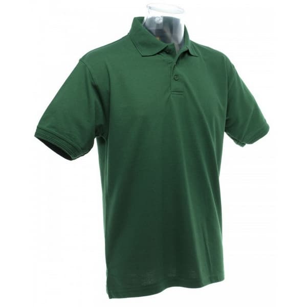 UCC 50/50 Mens Heavyweight Plain Pique Short Sleeve Polo Shirt