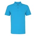 Miniatyrbillede 1 af 2: Asquith & Fox Ensfarvet kortærmet poloshirt til mænd
